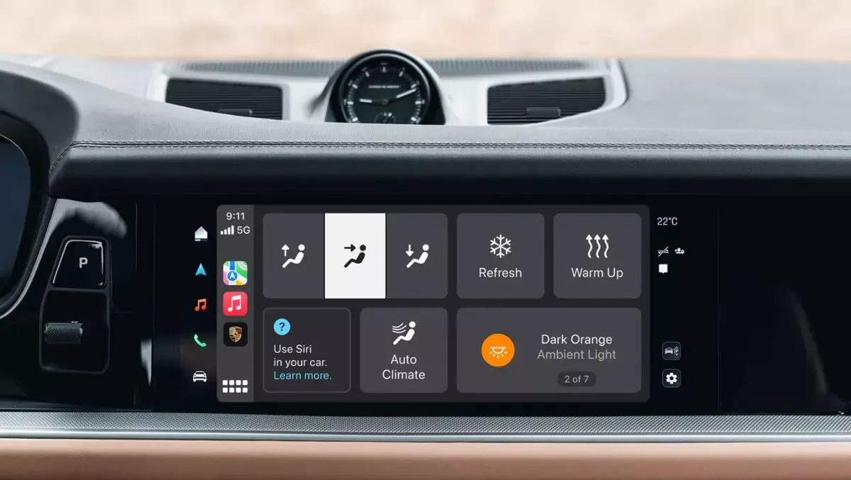 MyPorsche pour CarPlay disponible en France sur les Taycan !