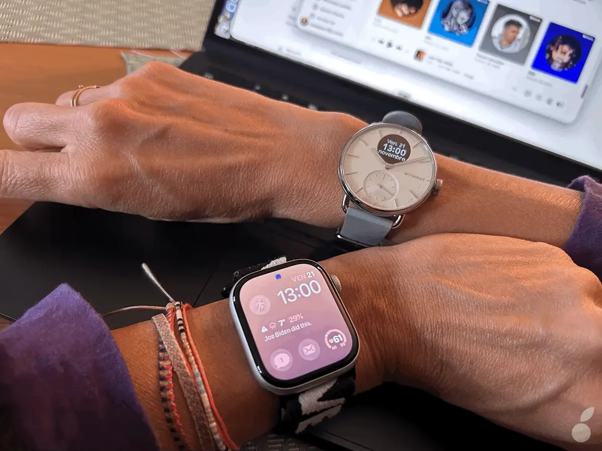 Plus discrète qu'une Apple Watch 42 mm !