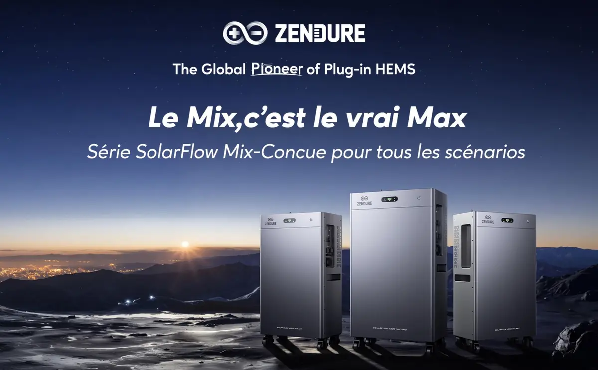 Batterie solaire &agrave; prix canon&nbsp;: 8kWh d&egrave;s 2000&euro; avec les Zendure SolarFlow 3000 et 4000 Mix AC+/Pro