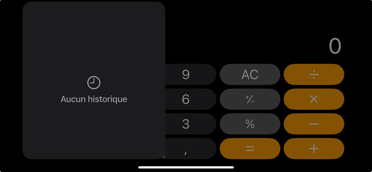 A quoi ressemble l'app Calculette sous iPadOS 18