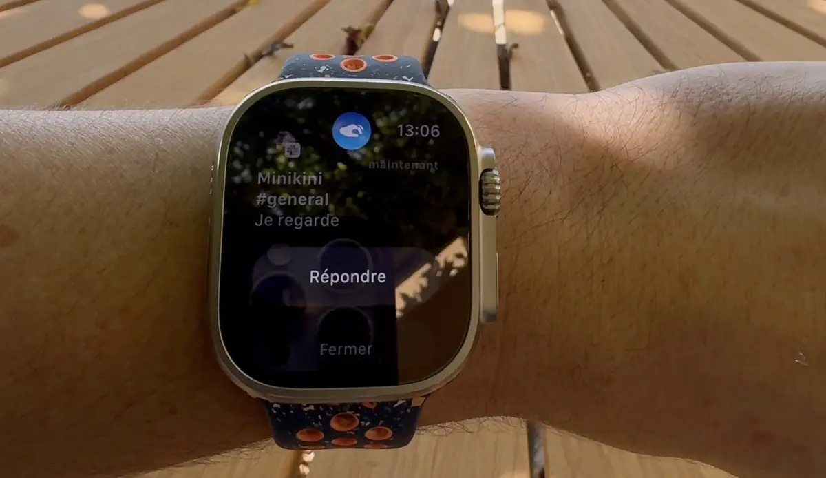 Test : toucher deux fois de l'Apple Watch Ultra 2