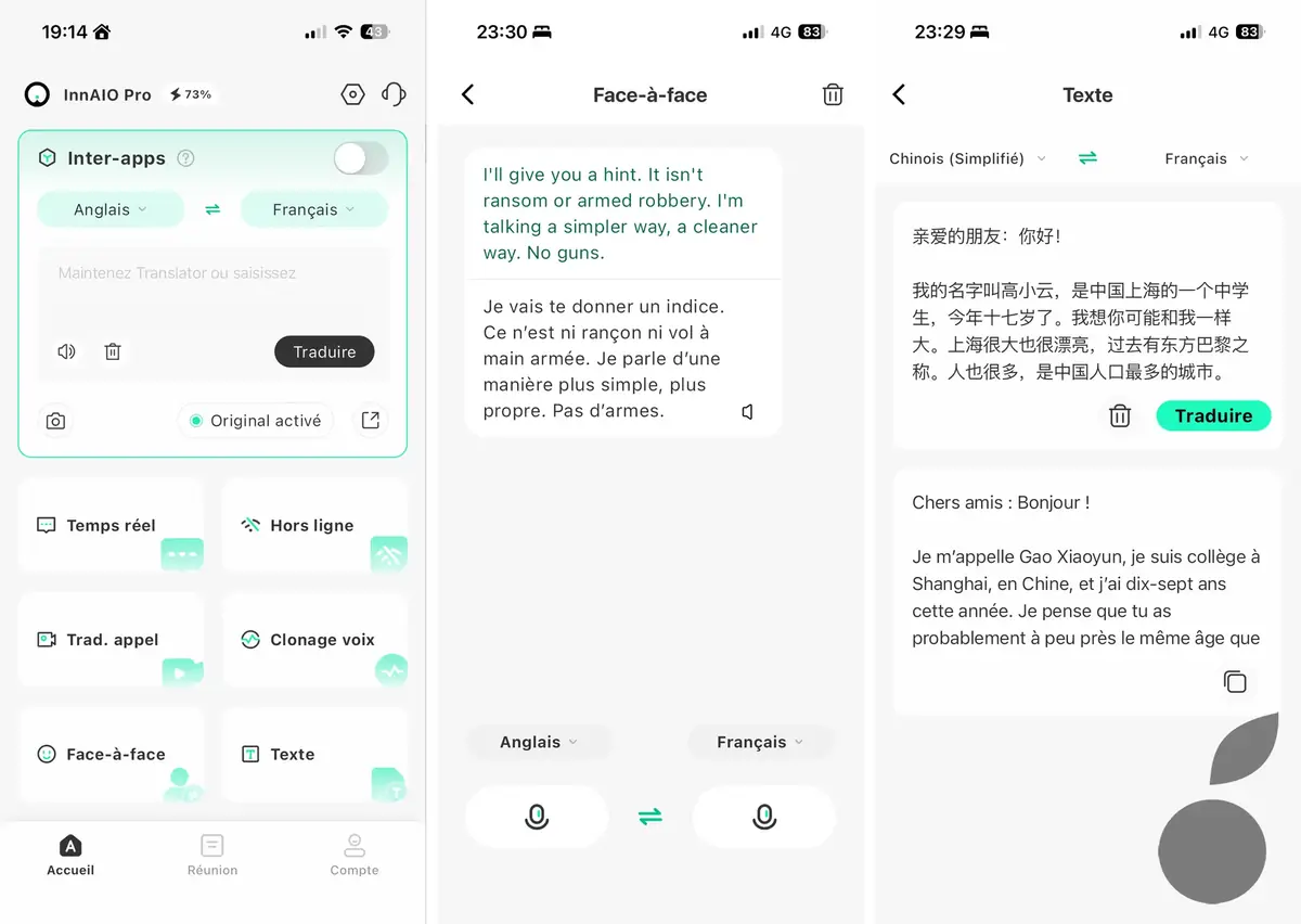 Test de l'InnAIO AI Translator T10&nbsp;: un galet traducteur qui se colle &agrave; l'iPhone