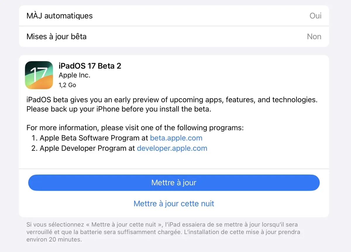 Les bêtas 2 d'iOS 17, iPadOS 17, macOS Sonoma, watchOS 10 et tvOS 17 sont dispos !