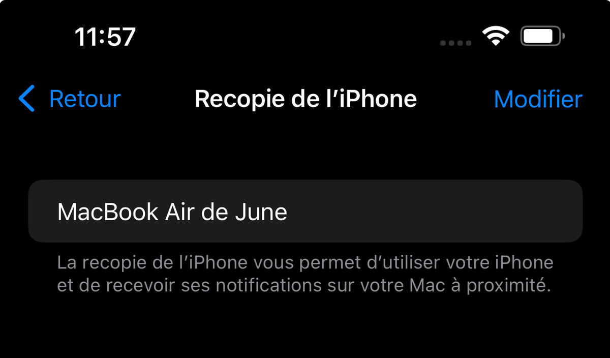 iOS 18 / macOS 15 : les dernières nouveautés de "Recopie d'iPhone"