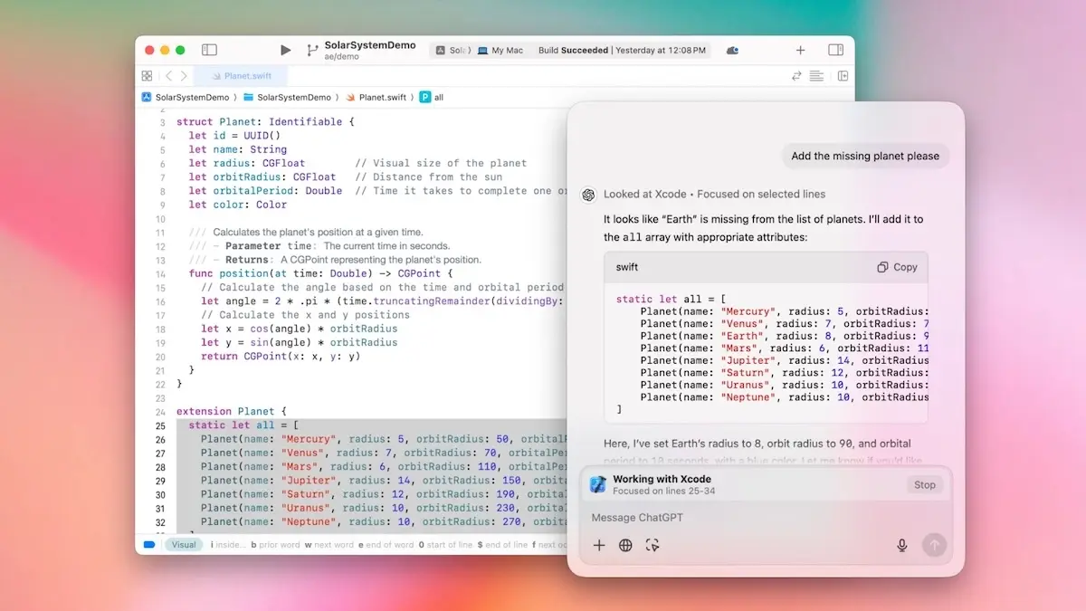 Sur macOS, ChatGPT sait désormais lire vos apps de code