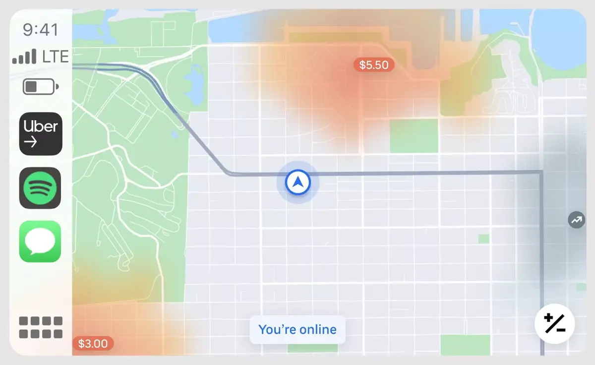 L'app Uber Driver bientôt compatible CarPlay