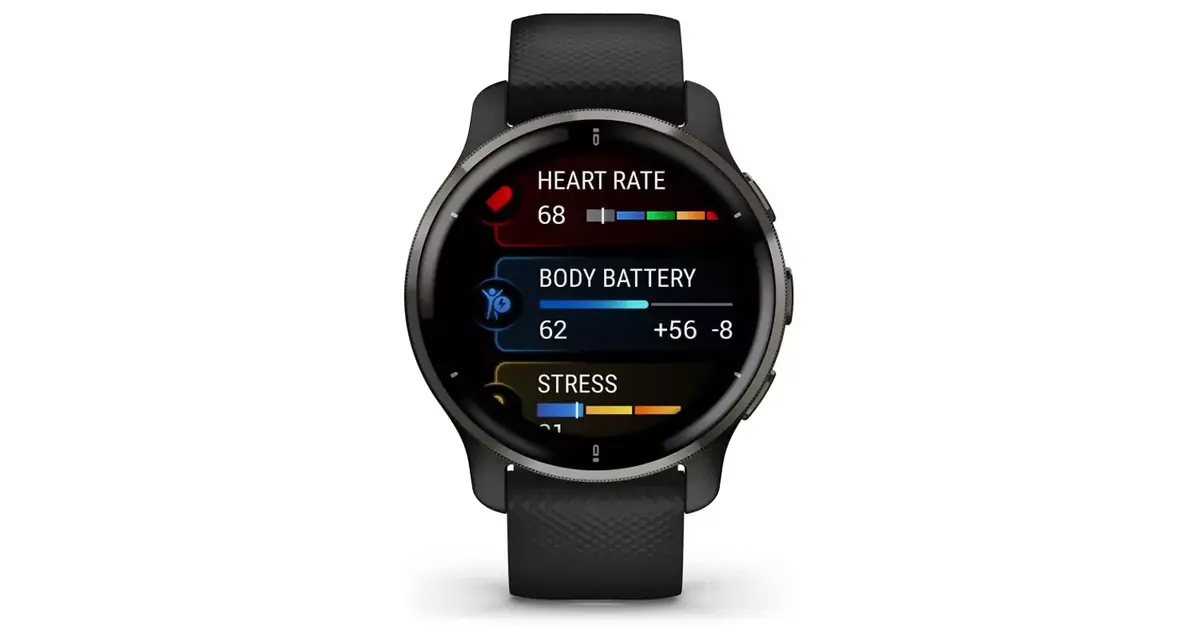 Garmin présente officiellement la Venu 2 Plus (suivi de santé, appels/sms) à 449€