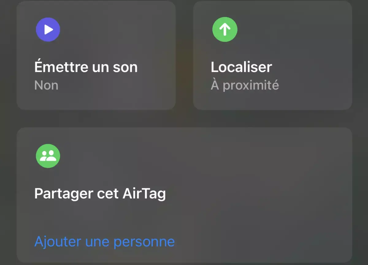 iOS 17 permet de partager un AirTag avec 5 contacts