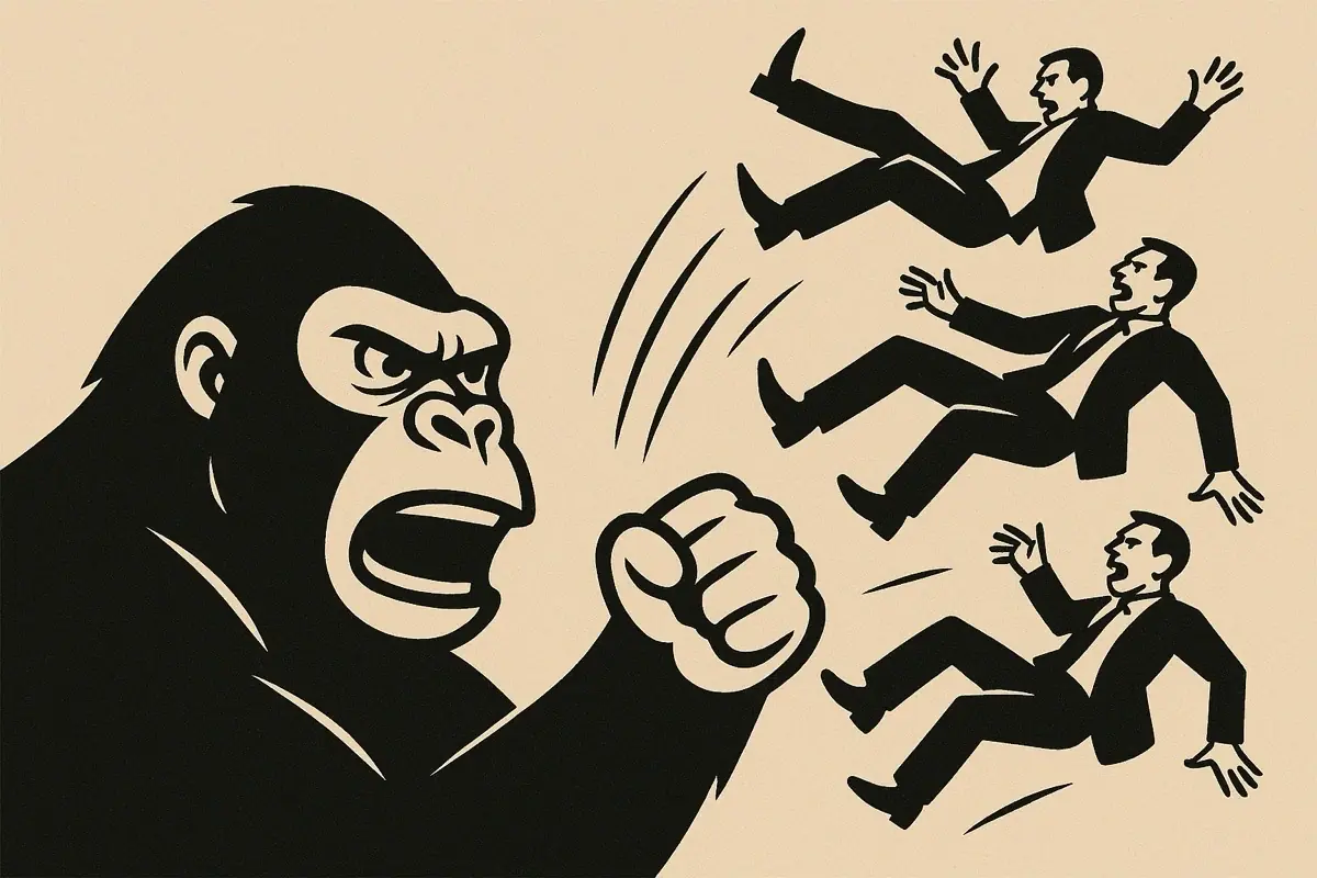 100 hommes peuvent-ils battre un gorille&nbsp;? Nous on va vous donner la bonne r&eacute;ponse&nbsp;!  