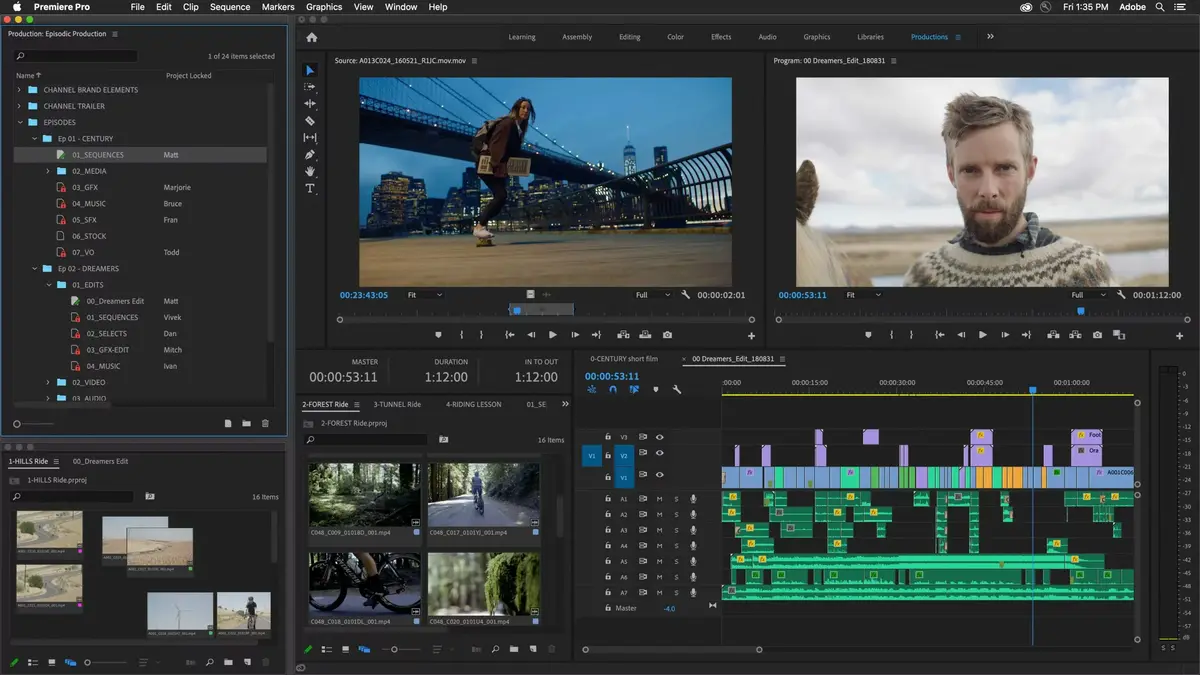 Adobe dévoile "Productions", un plug-in pour Premiere Pro