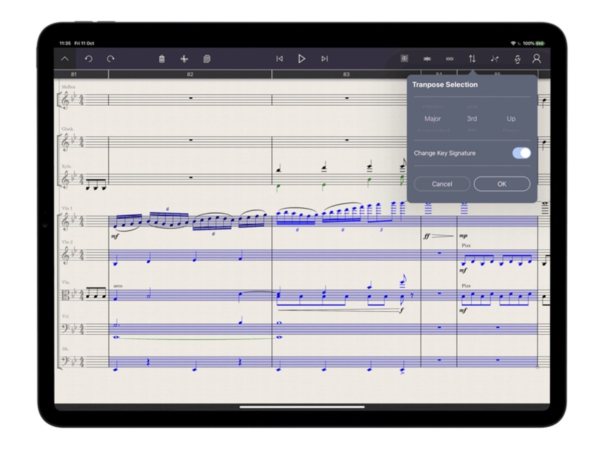 StaffPad l'application de notation musicale débarque sur iPad à 99,99