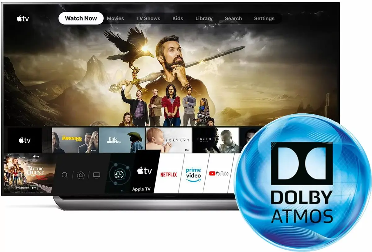 LG: le Dolby Atmos דרך l'App Apple TV ב