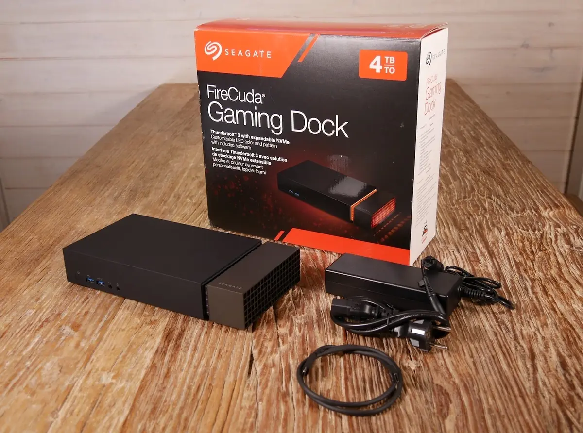 Test du FireCuda Gaming Dock : un dock TB3/USB-C avec HDD et emplacement M.2