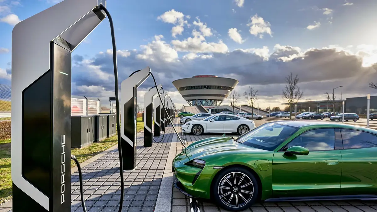 VE : Porsche ouvre une station de charge surpuissante en Allemagne (350kW)