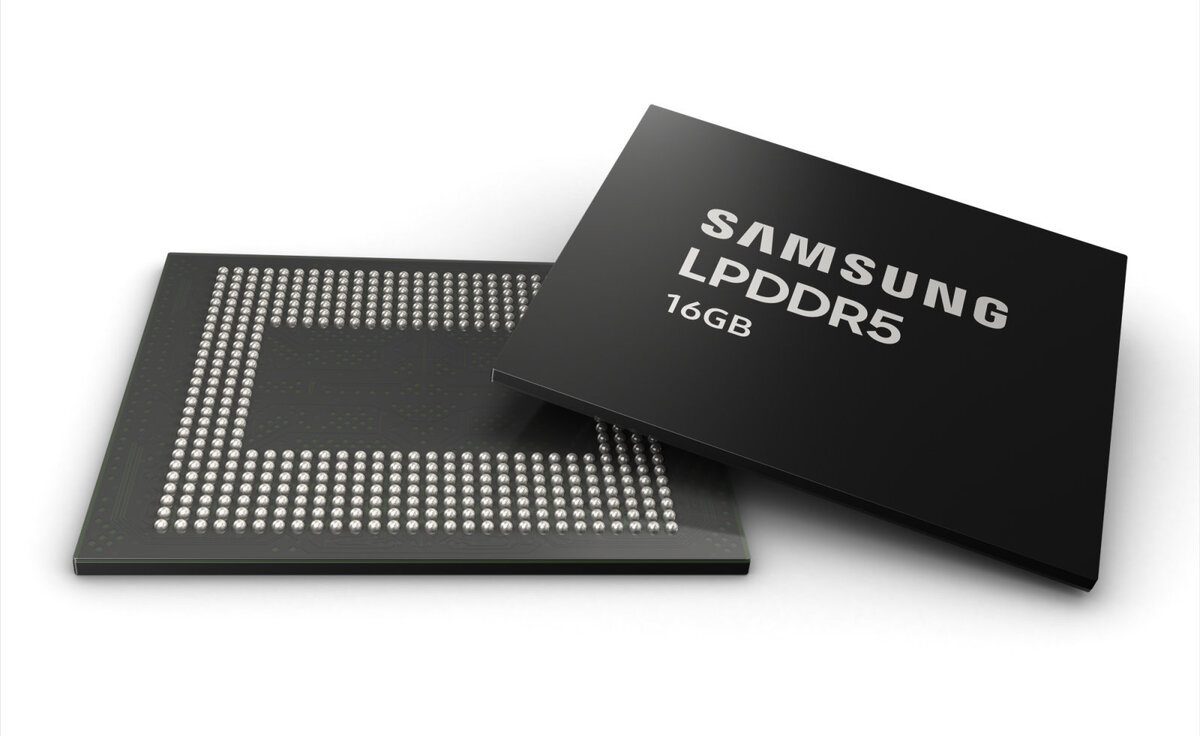 Des puces Samsung LPDDR5 de 16 Go pour les smartphones