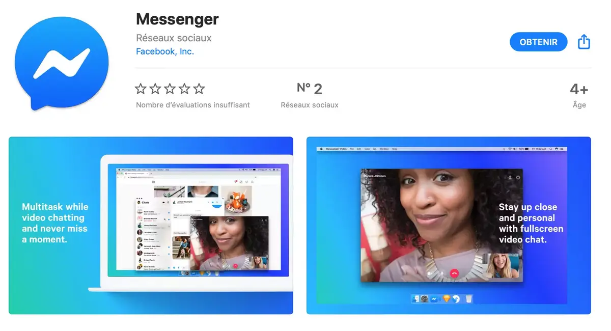 Facebook sort enfin une app Messenger pour le Mac (disponible dès à présent)