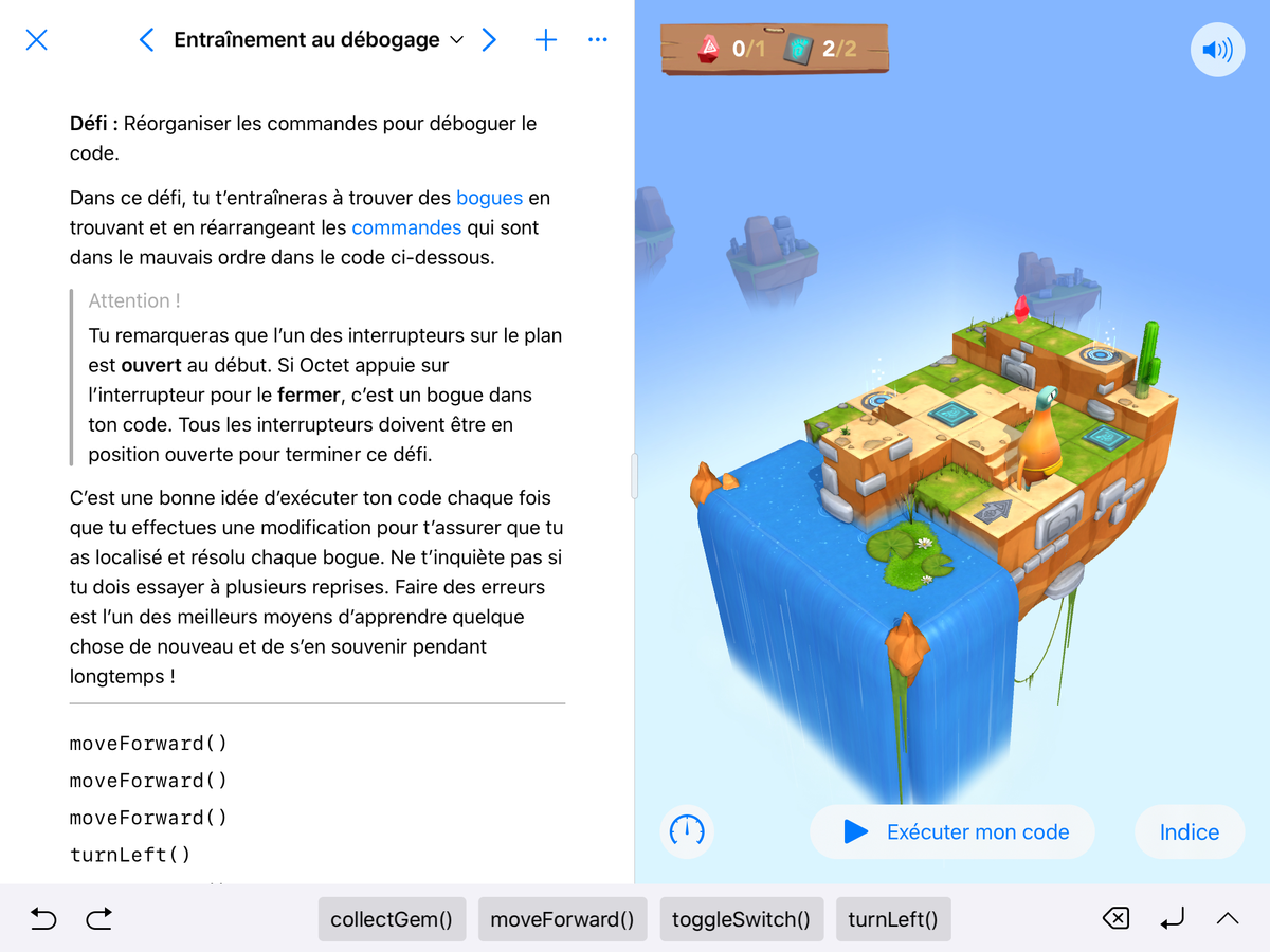 Avez-vous testé Swift Playgrounds avec vos enfants ? (initiation à la programmation)