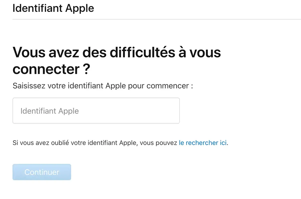 En cas de perte de son Apple ID, gardez votre sang froid