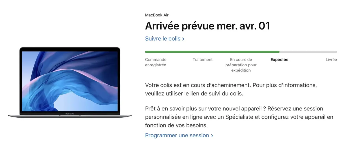 Les MacBook Air 2020 sont en route vers l'Europe !