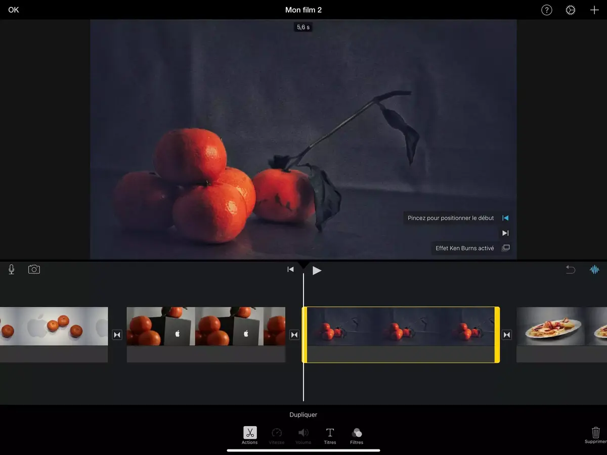 iMovie et iWork iOS /iPadOS : prise en charge de la souris, trackpad et Magic Keyboard