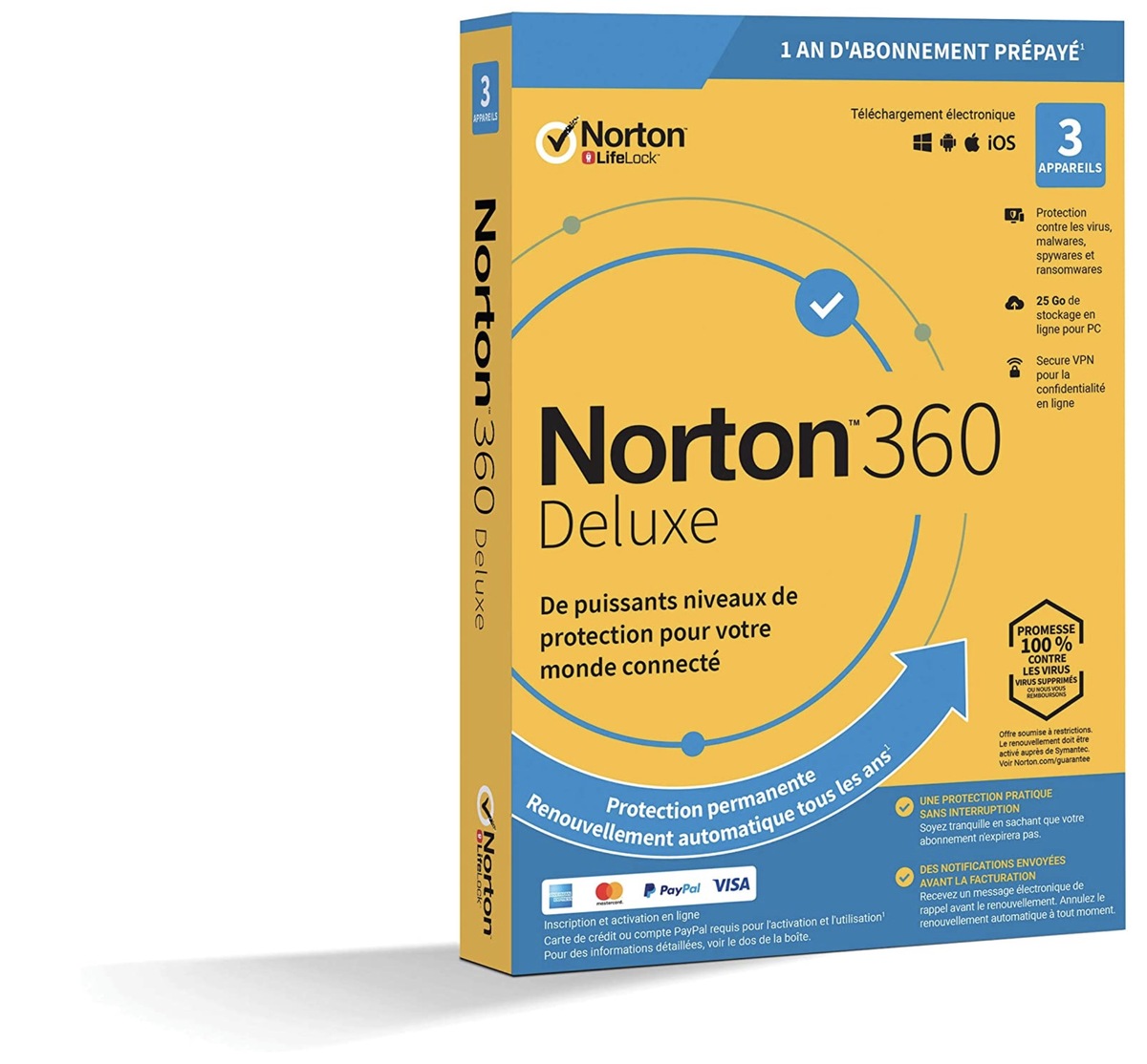 Bon plan : Norton 360 Deluxe (3 appareils) à 21€ (VPN intégré)