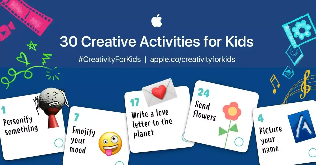 Apple propose un programme de 30 activités pour les enfants #covid-19