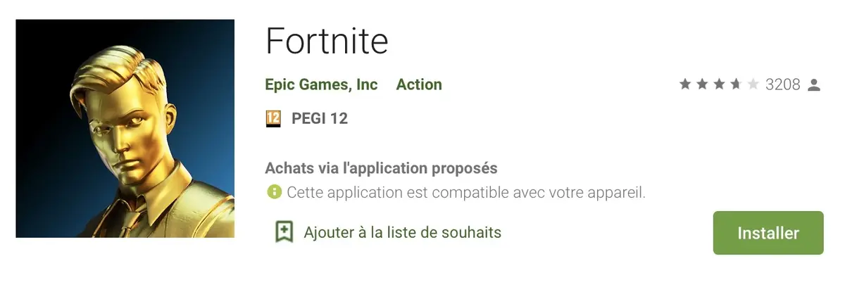 Android : Epic (Fortnite), agacé de la politique de Google, qui force la main du Play Store