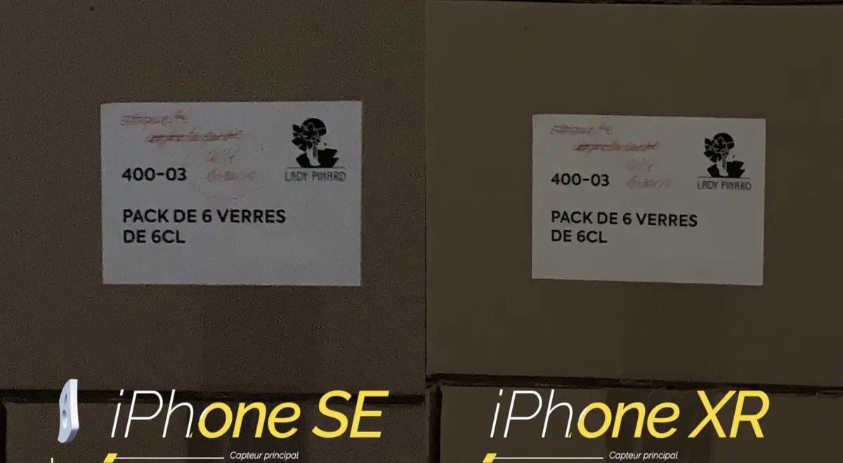 Non, l'iPhone SE 2020 n'a pas un meilleur capteur (ou équivalent) que l'iPhone XR