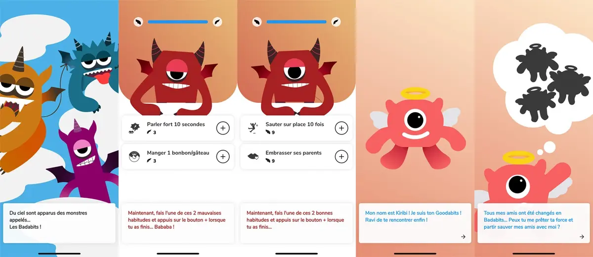 Badabits : une application qui permet d'apprendre les bonnes manières aux enfants