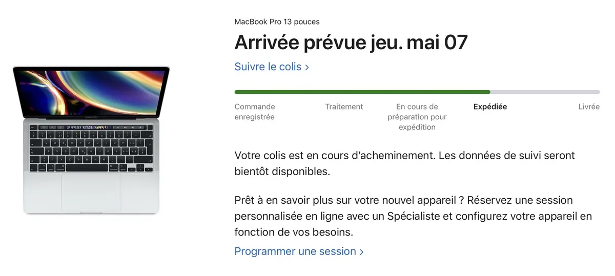 Les premiers MacBook Pro 13" 2020 ont été expédiés !