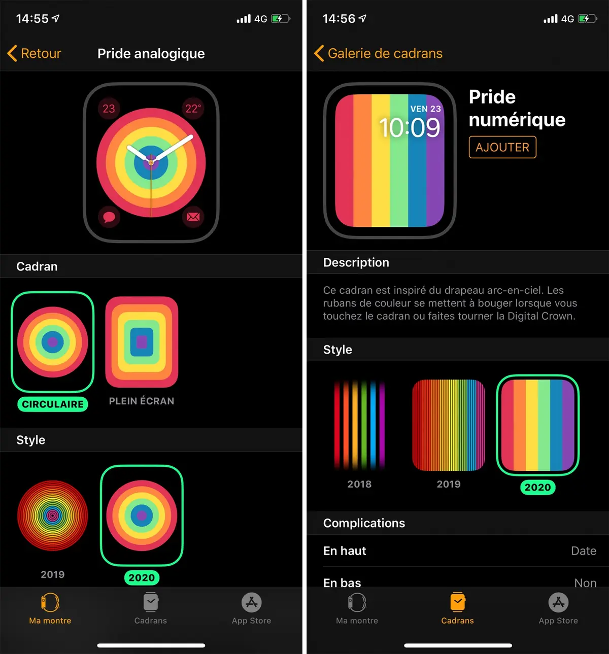 Comment afficher les nouveaux cadrans Pride sur son Apple Watch ? (couleurs et effets)