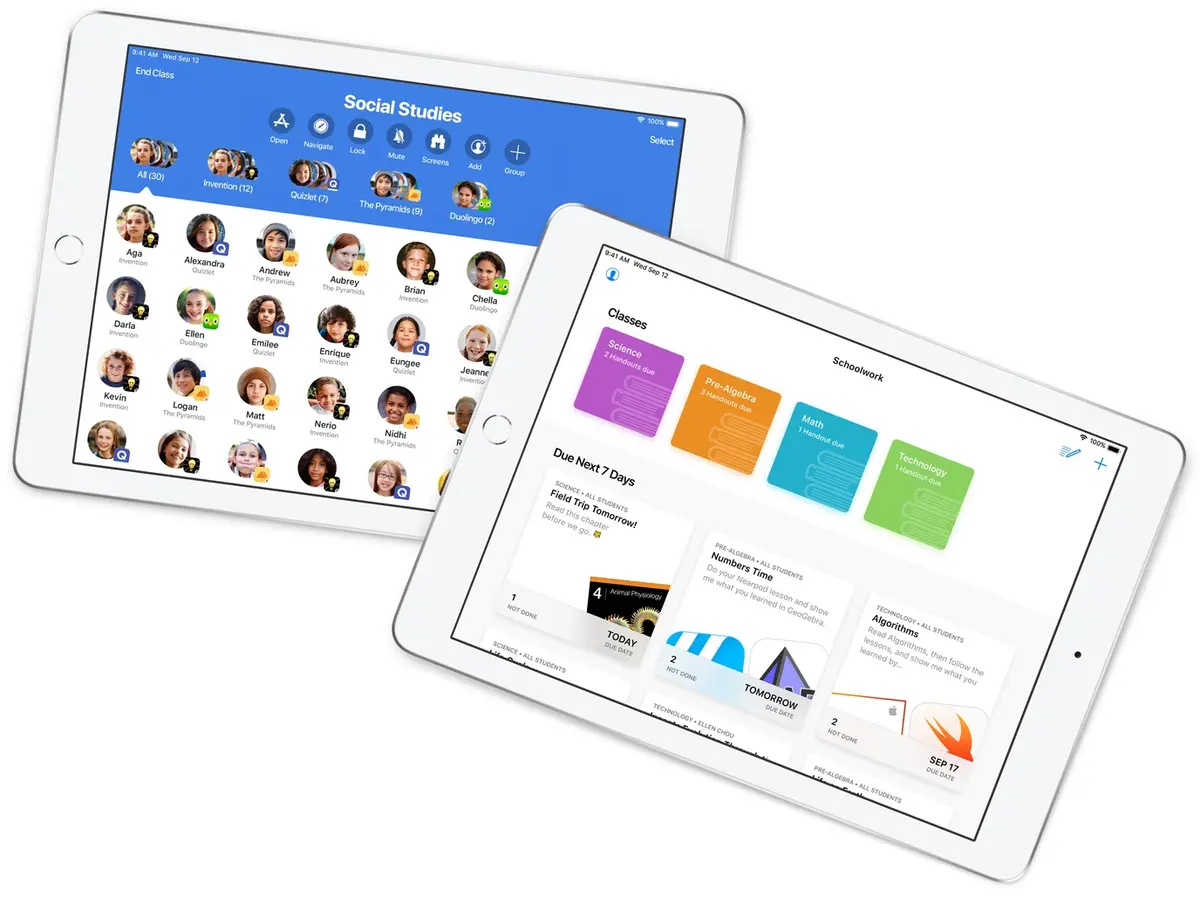 Apple : des mises à jour pour ses apps "Pour l'école" et "En classe"