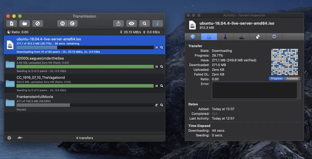 Transmission 3.0 accueille le mode sombre sur macOS