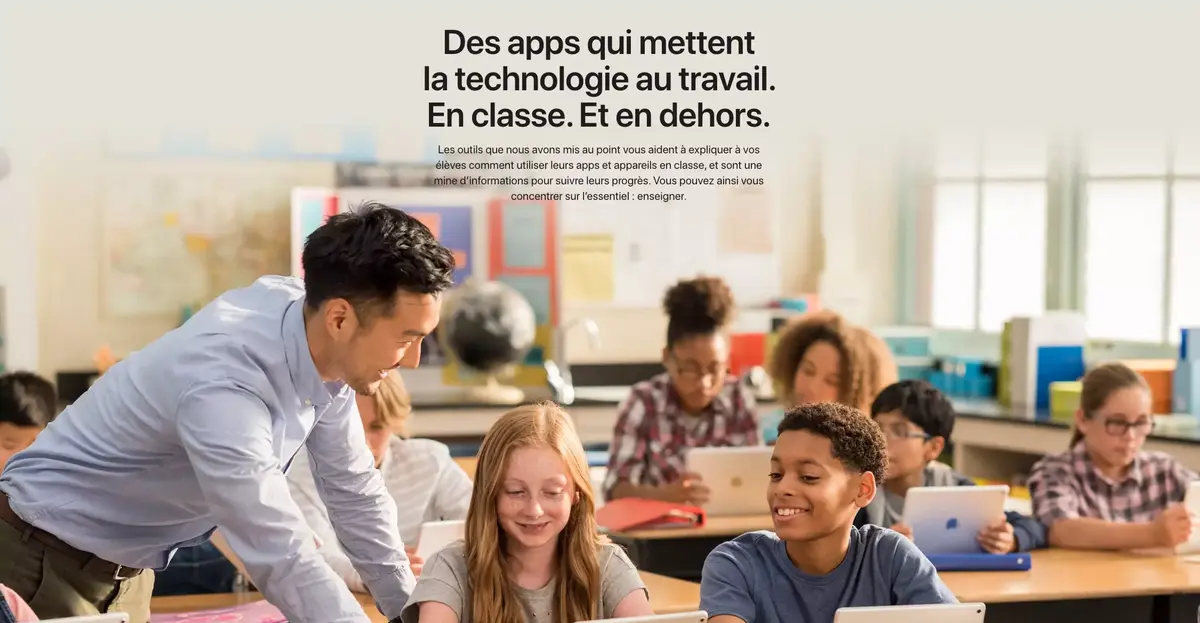 Apple met à jour ses apps "Pour l'école" et "En classe"