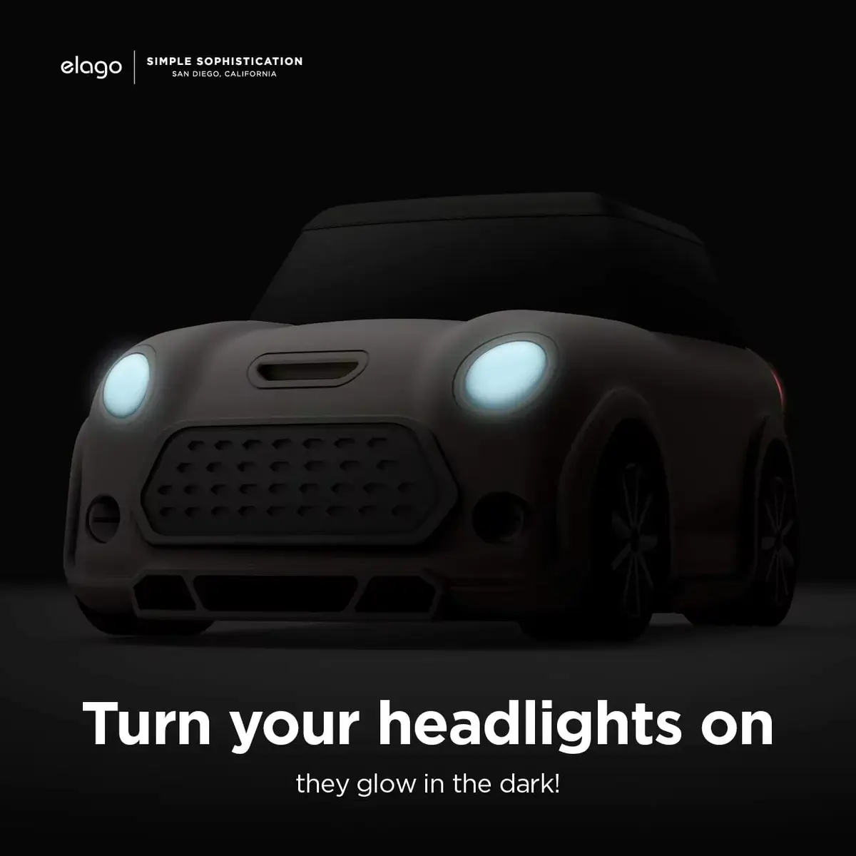 Elago propose un étui Mini Cooper pour AirPods (avec des phares qui s'allument)