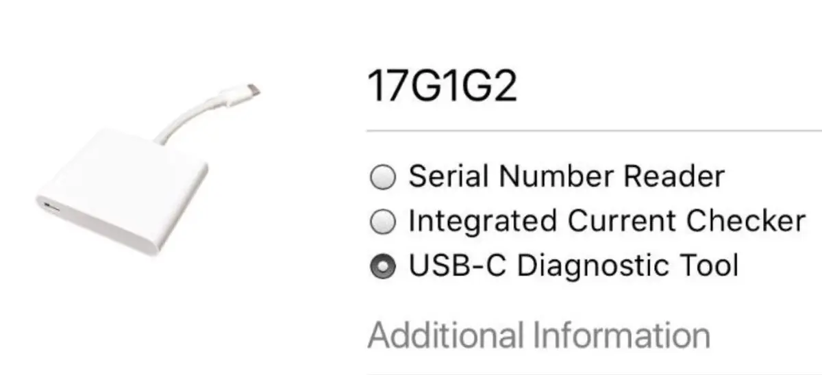 Apple : un outil interne de diagnostic en USB-C