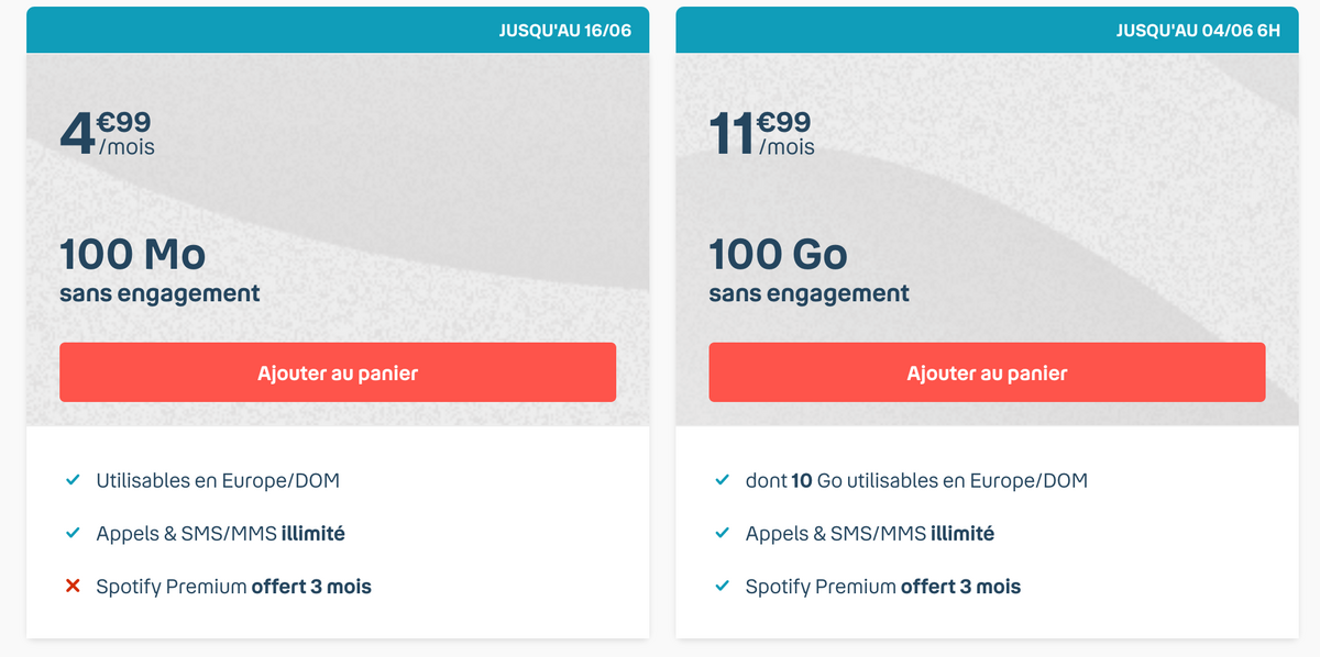 Dernières heures pour le forfait "Big RED" 100Go/11,99€ (sans engagement)