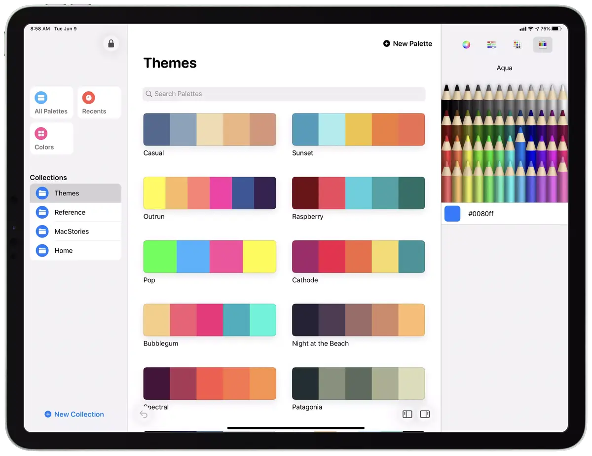 Pastel : des palettes de couleurs personnalisées sur iPhone et iPad