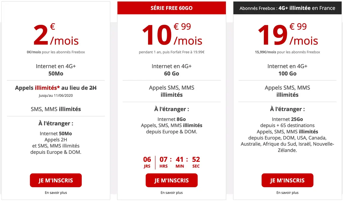 Bon Plan opérateurs : des offres sans engagement de 10,99 à 16,99€ (de 60 à 100Go) !