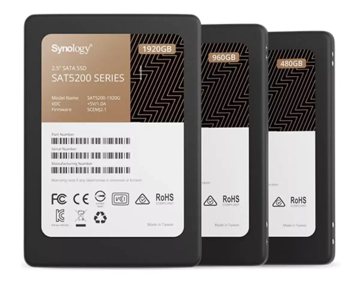 Synology propose sa propre gamme de SSD SATA et M.2