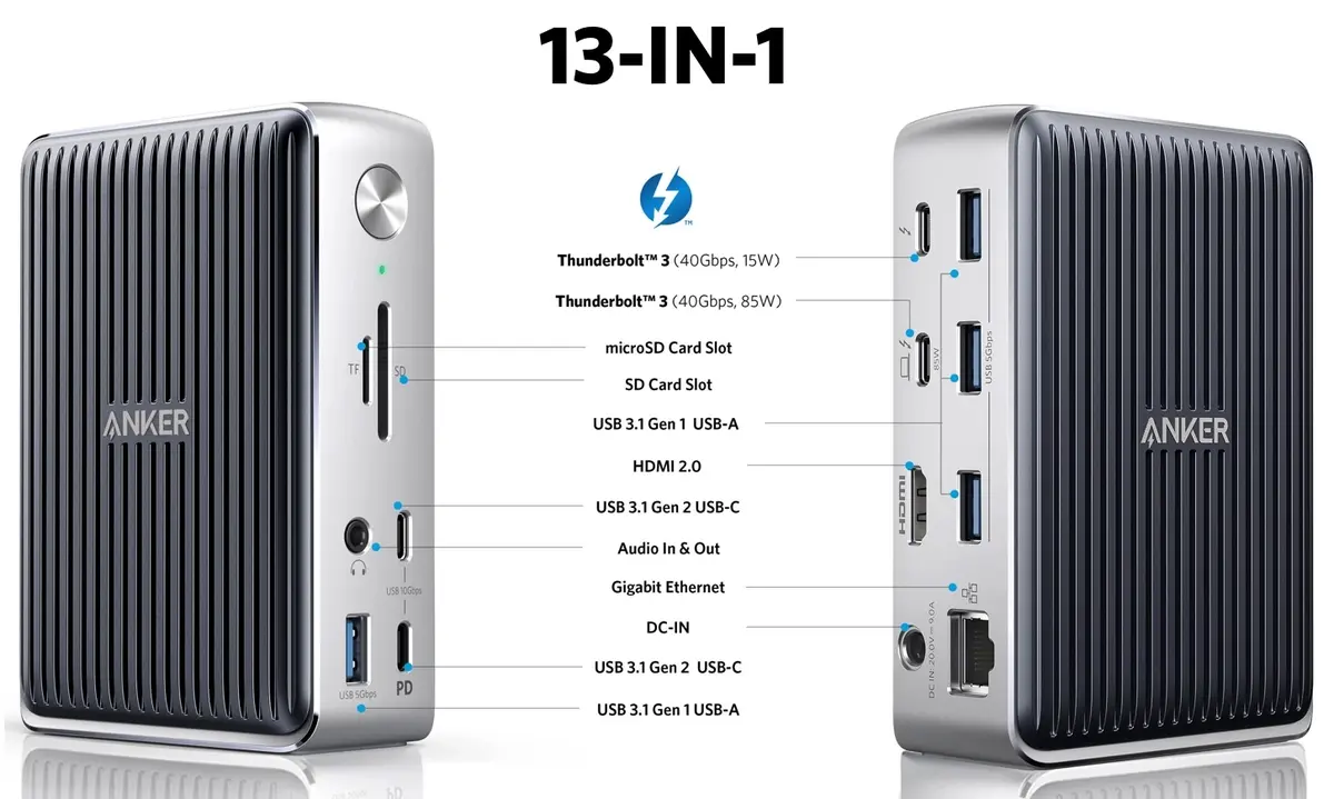 PowerExpand Elite/Mini : deux nouveaux docks Thunderbolt 3 chez Anker