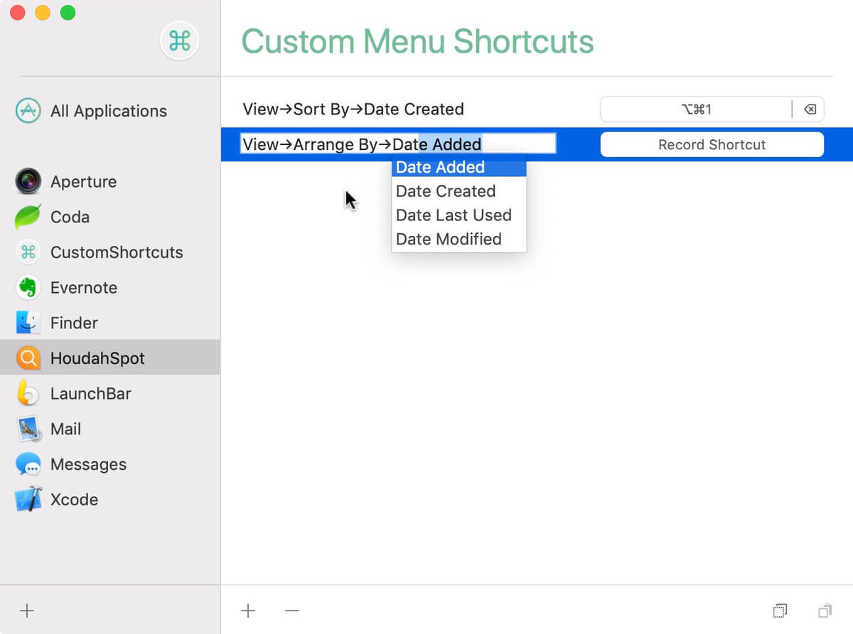 CustomShortcuts : un outil gratuit pour personnaliser les raccourcis claviers des Apps