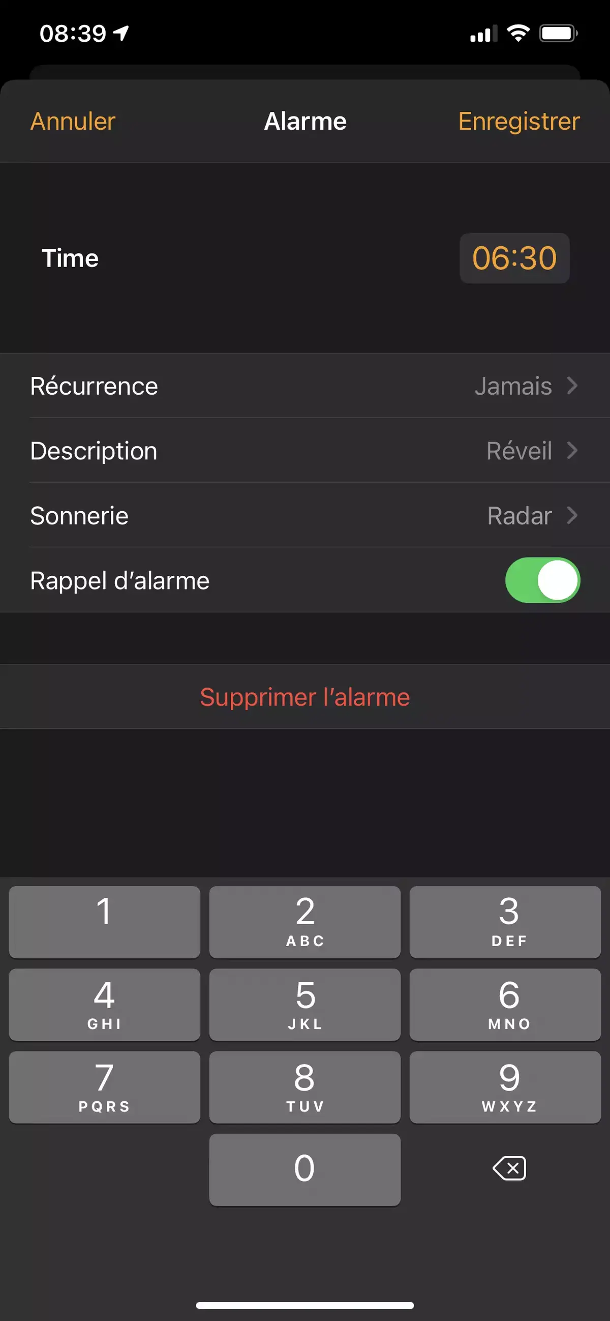 iOS 14 : Apple revoit l'interface des alarmes dans l'App Horloge