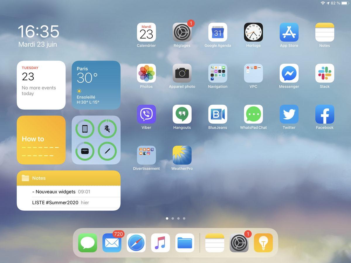 Widgets : iPadOS 14 est nettement moins bien servi qu'iOS 14