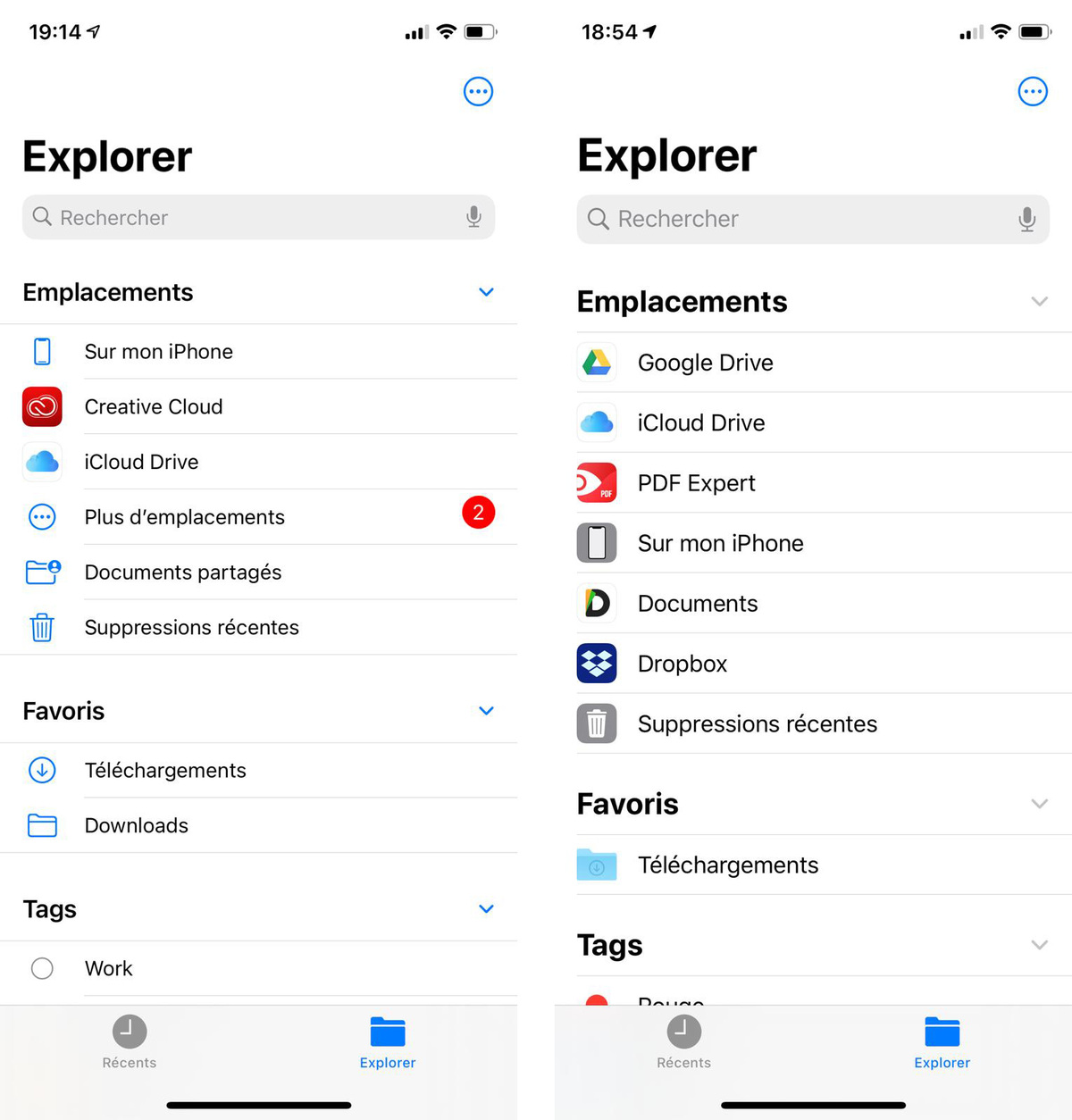 iOS 14 : des discrets changements d'interface un peu partout [capture avant/après]