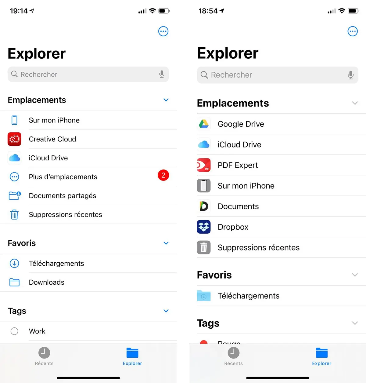 iOS 14 : des discrets changements d'interface un peu partout [capture avant/après]