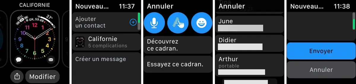 iOS 14 et watchOS 7 proposent désormais de partager des cadrans