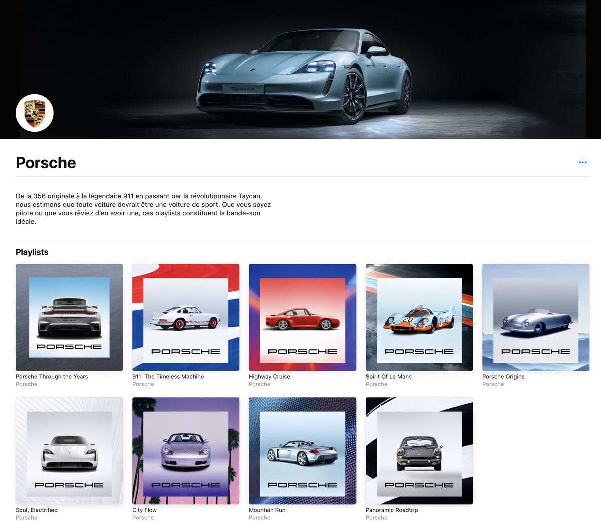 L'intégration native inédite d'Apple Music dans la Porsche Taycan