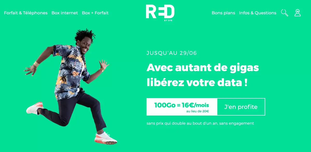 Bons Plans opérateurs : des offres sans engagement de 10,99 à 16€ (de 60 à 100Go) !