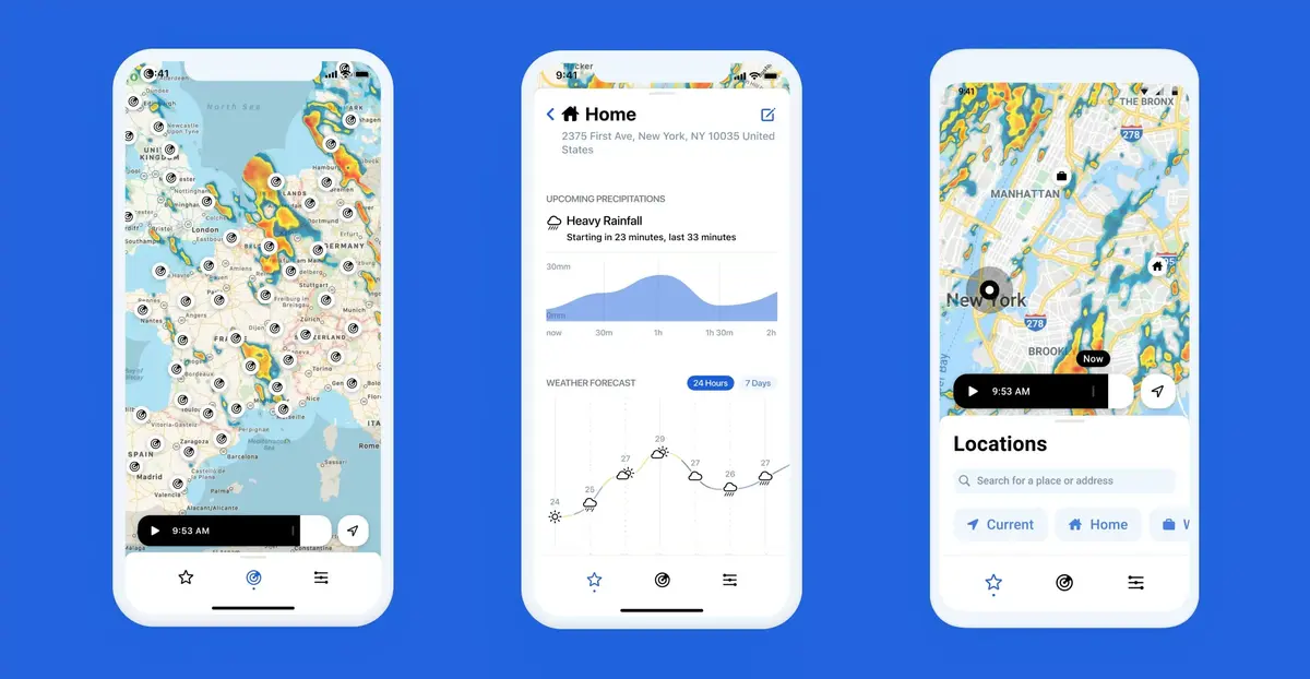 L'App de météo RainViewer s'offre une mise à jour majeure (interface, App watchOS)